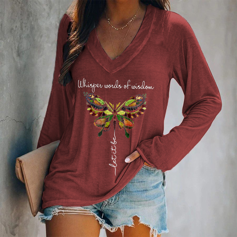 Whisper Words Of Wisdom Printed Women's T-shirt