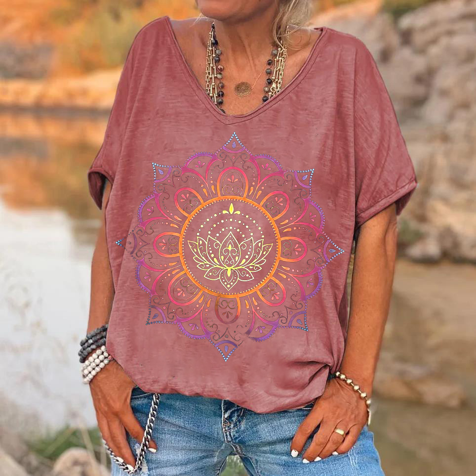 Mandala Printed Women's T-shirt