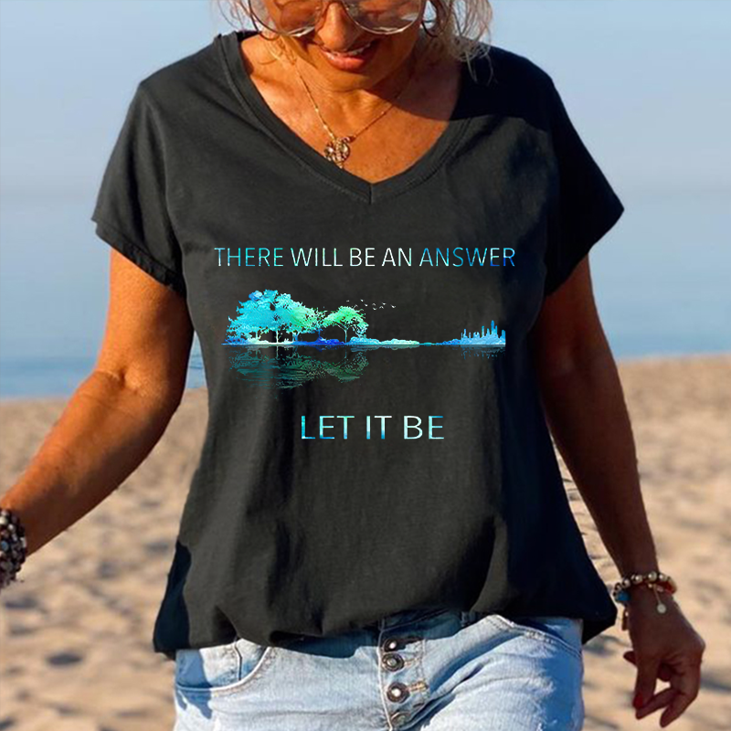 There Will Be An Answer Let It Be Printed Graphic Tees