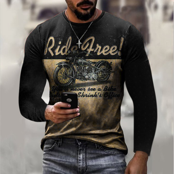 Men's Mr Horsepower Printed Fashion Long Sleeve