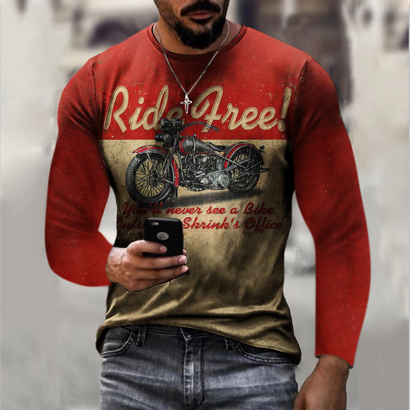 Men's Mr Horsepower Printed Fashion Long Sleeve