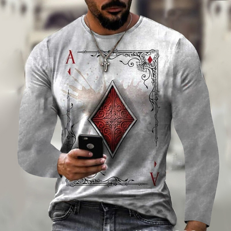 Men's Mr Horsepower Printed Fashion Long Sleeve