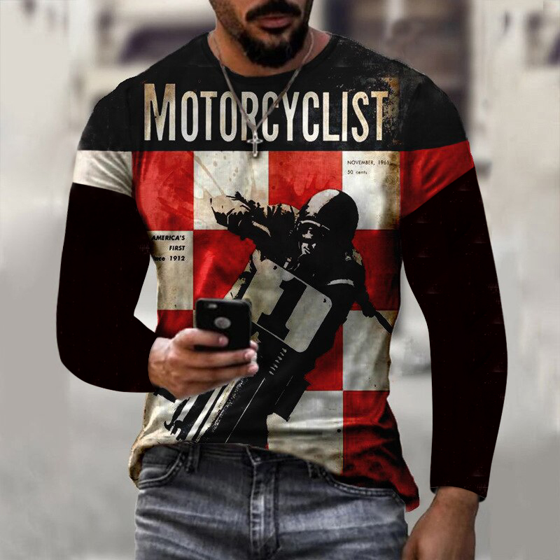 Men's Mr Horsepower Printed Fashion Long Sleeve