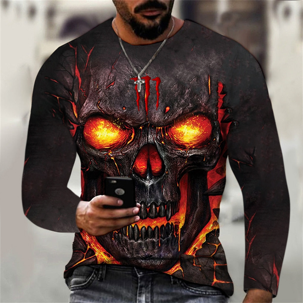 Men's Mr Horsepower Printed Fashion Long Sleeve