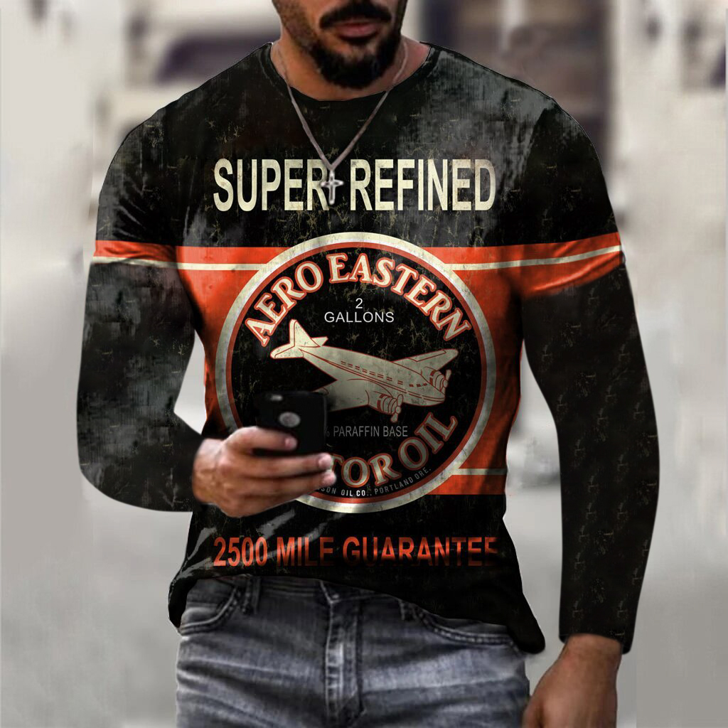 Men's Mr Horsepower Printed Fashion Long Sleeve