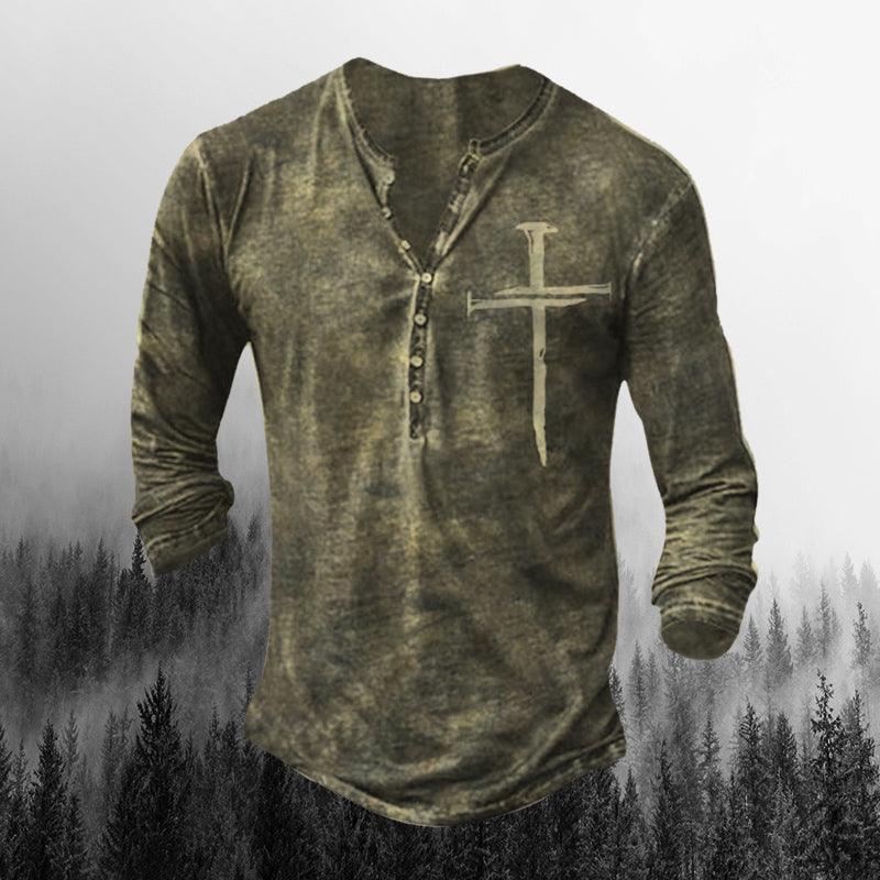 Mens Outdoor Creative Long Sleeve