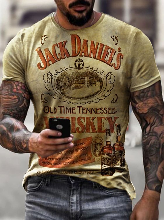 Men's Jack Daniels Printed T-shirt