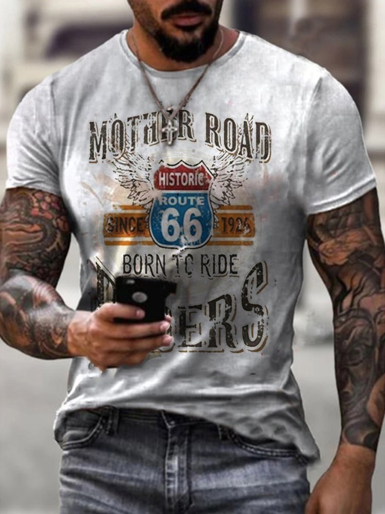 Men's Fashion Route 66 T-Shirt