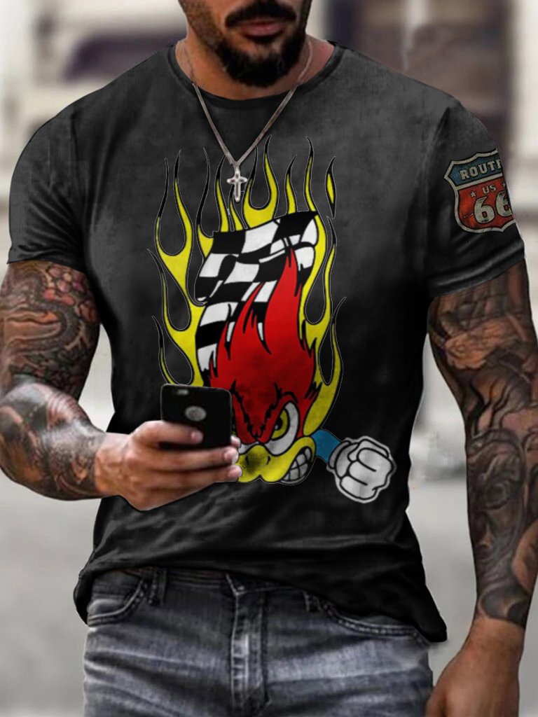 Men's Horsepower Printed Fashion T-Shirt