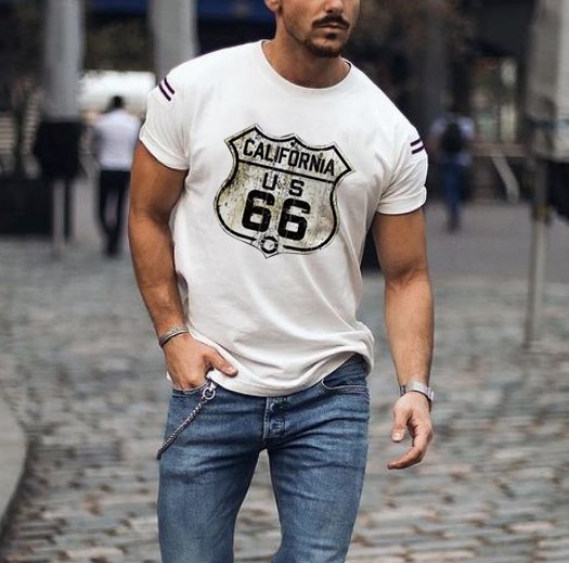 Trendy Route 66 T-shirt