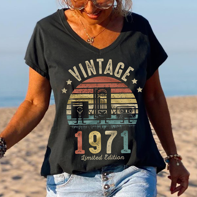 Vintage 1971 Limited Edition Printed Graphic Tees