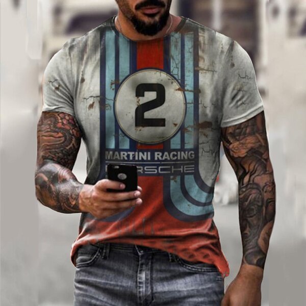 Mens Motor GULF INSPIRATION printed T-shirt