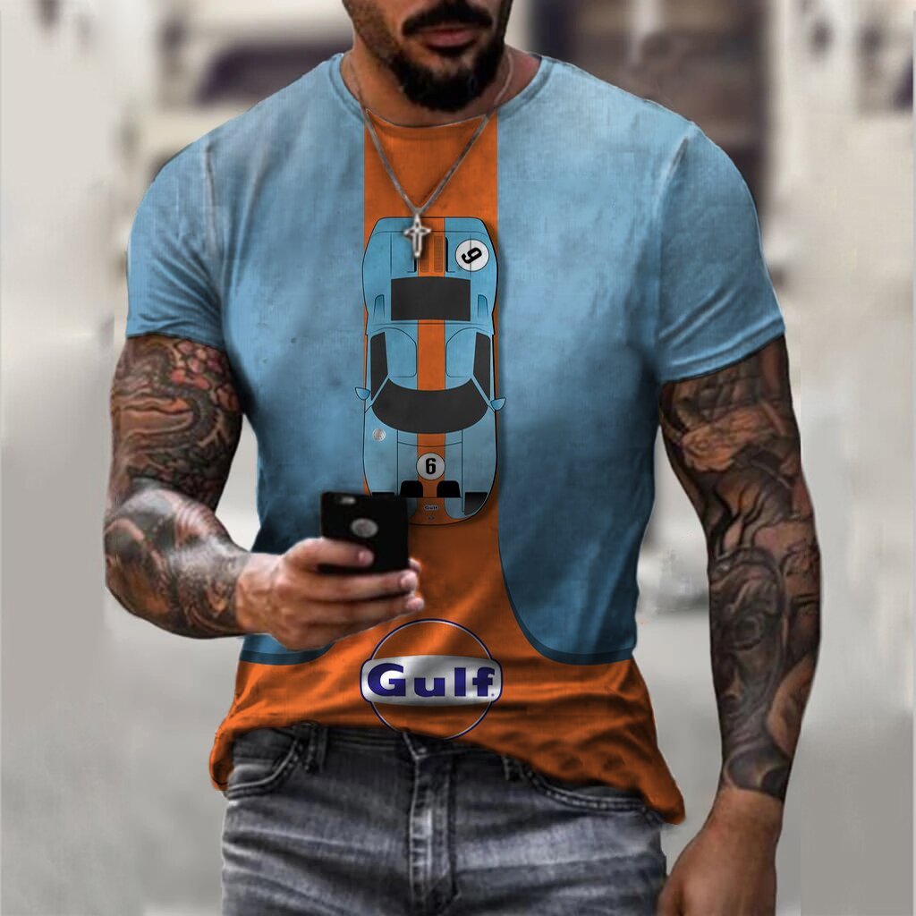 Gulf Racing Fashion Casual T-Shirt