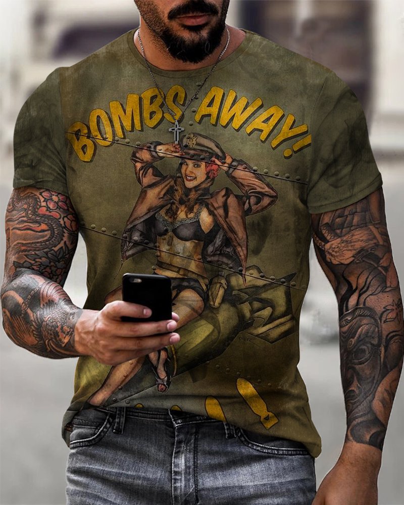 Men's Retro War Comfort Breathable T-Shirt