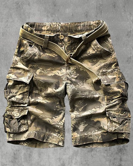 Mens Outdoor Camouflage Casual Shorts