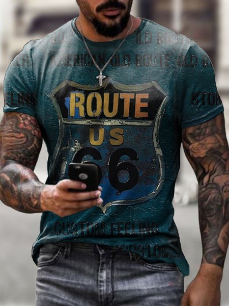 Casual Route 66 T-shirt