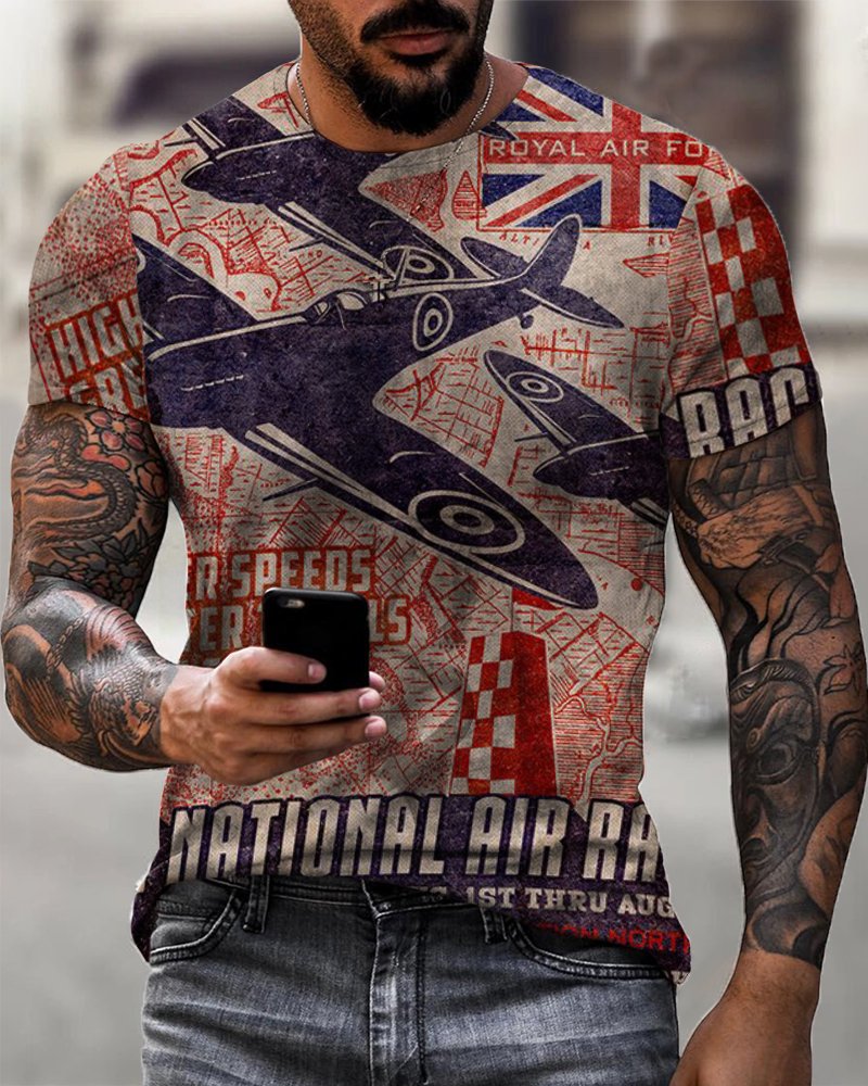 Men's Retro War Comfort Breathable T-Shirt