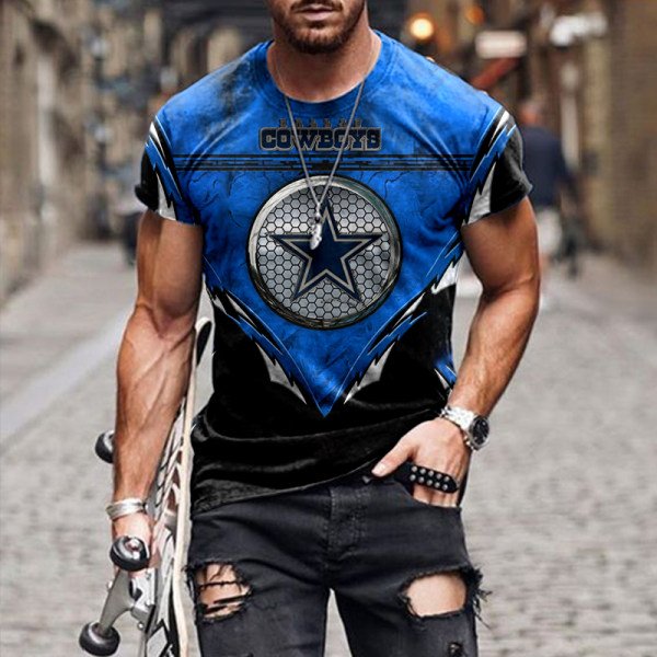 Men's NFL Football Game Printed Fashion T-Shirt