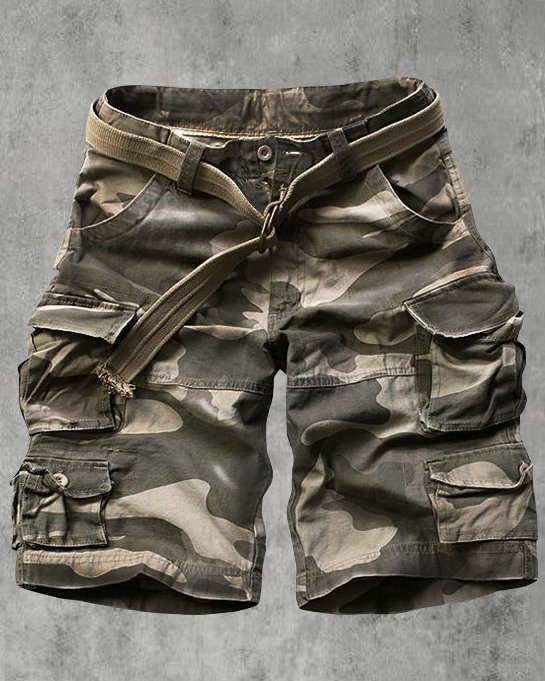 Mens Outdoor Camouflage Casual Shorts