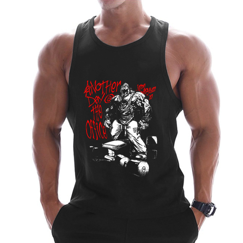 Men's  Tank Top Daily Sports Sleeveless Print Clothing Apparel Active Muscle